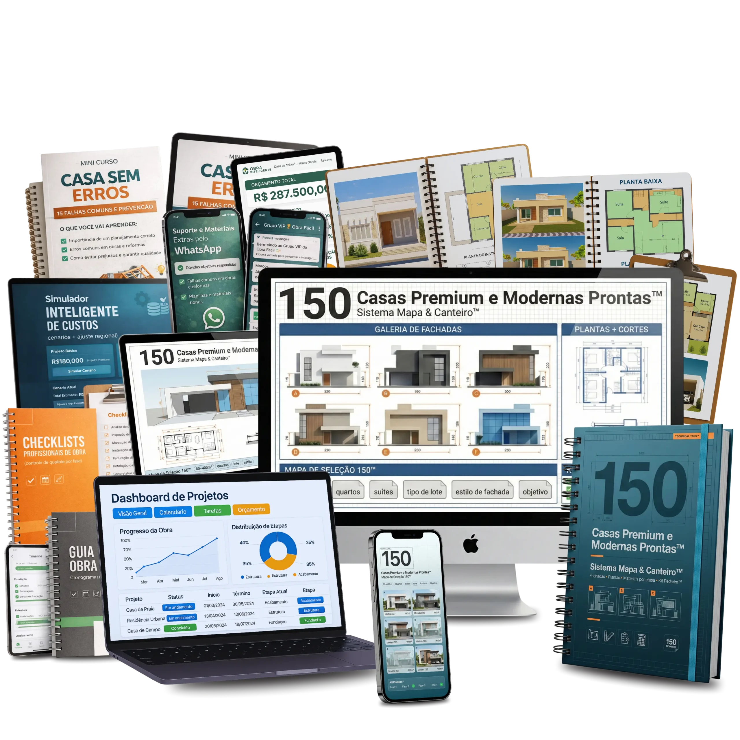 Mockup 70 Projetos de Casas Modernas